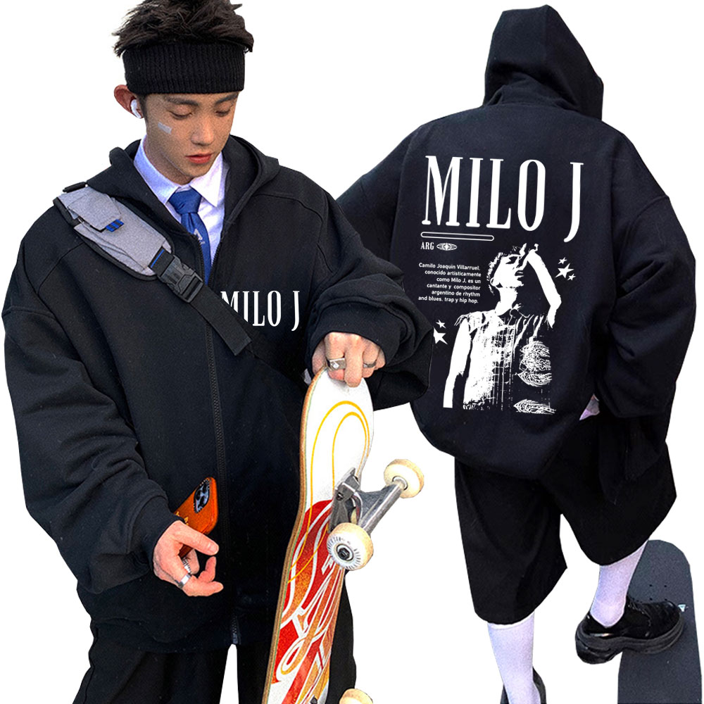 Vintage Fashion Pop Up - Рэпер Milo J Графическая толстовка на