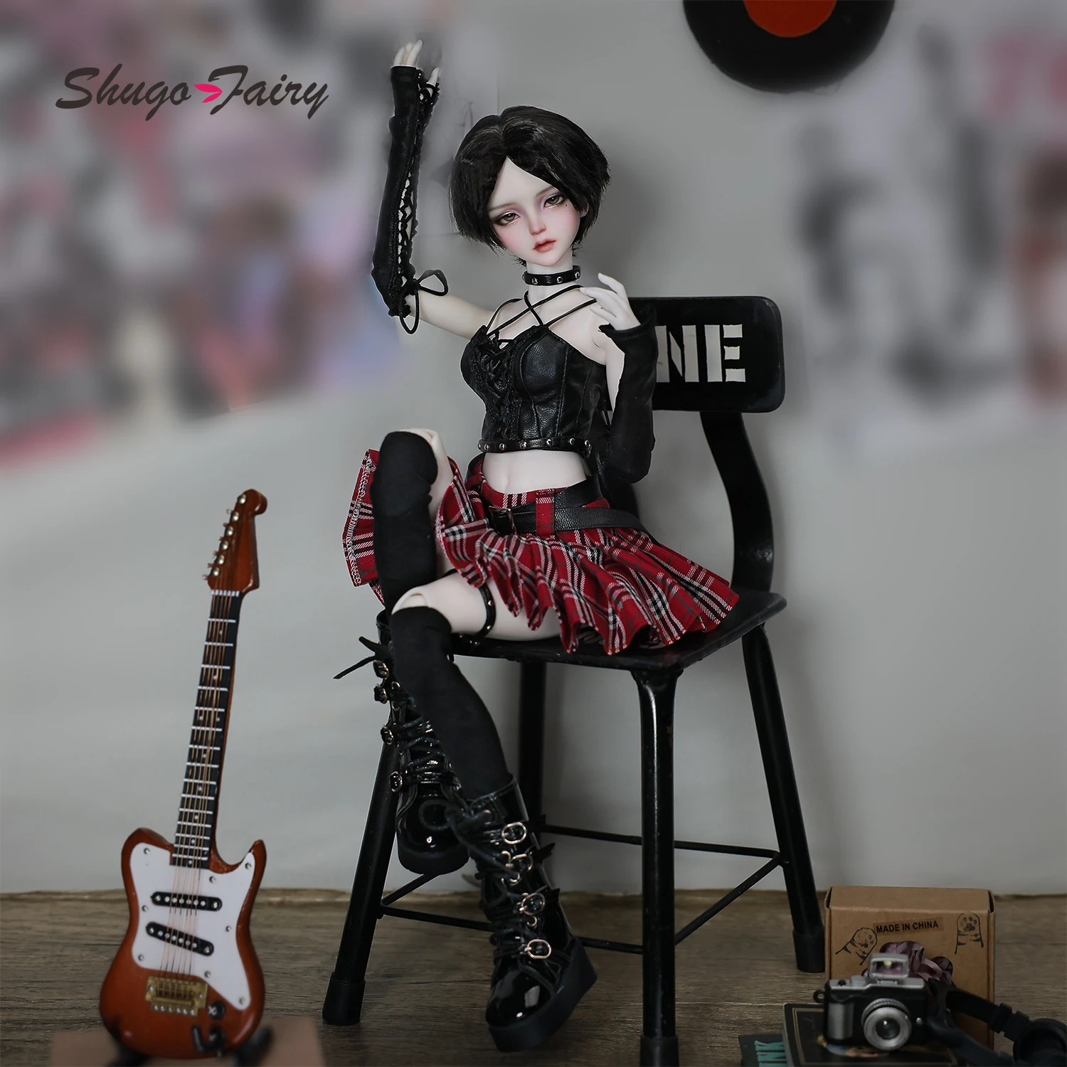 Vintage Fashion Doll - Кармен F 1/4 BJD панк-рок-звезда кукла