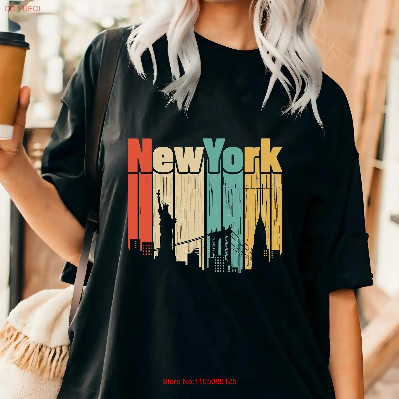 Vintage Fashion York - Футболка в стиле ретро Нью-Йорк, США,