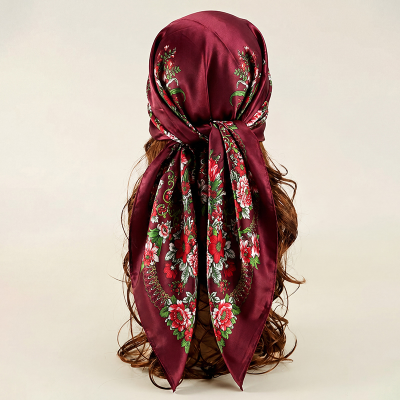 Винтажный атласный квадратный  – обзор и цена Vintage Fashion Hijab