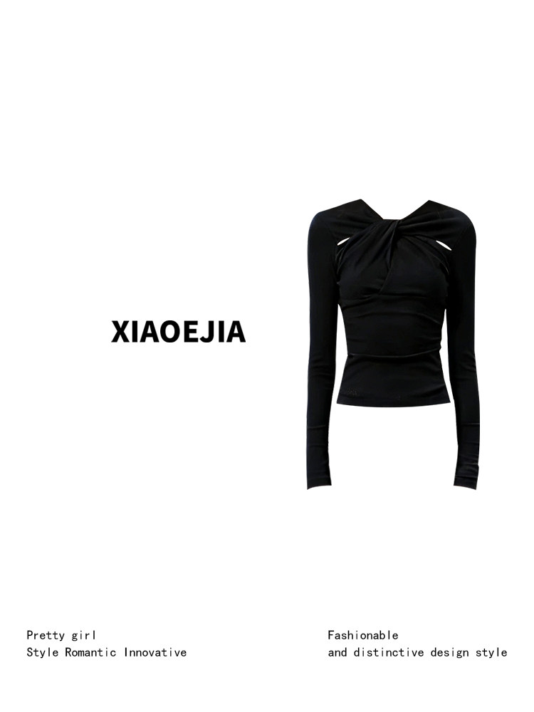 Женская черная готическая футб – обзор и цена Turtleneck Knit 90S