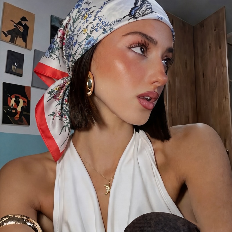 Модный квадратный шелковый пла – обзор и цена Vintage Fashion Hijab